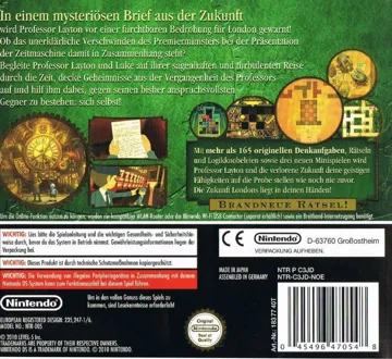 Professor Layton en de Verloren Toekomst (Netherlands) box cover back